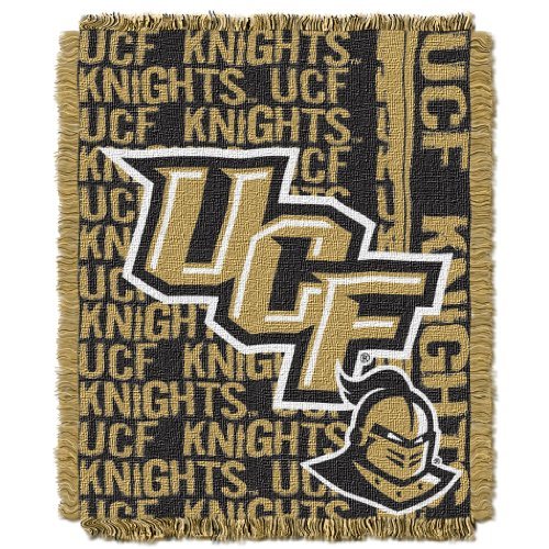 NORTHWEST NCAA Central Florida Golden Knights Woven Jacquard Throw Blanket, 48" x 60", Double Play - 757 Sports Collectibles