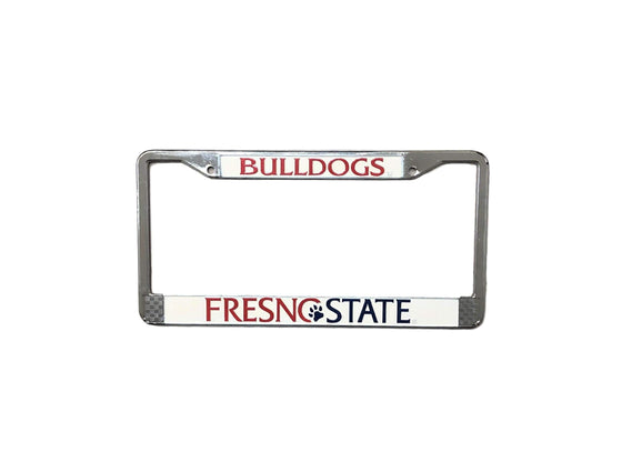 Fresno State Bulldogs Chrome Metal Licene Plate Frame - 757 Sports Collectibles