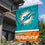 WinCraft Miami Dolphins Two Sided House Flag - 757 Sports Collectibles