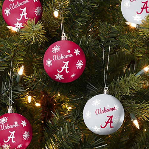 FOCO Alabama Crimson Tide NCAA 5 Pack Shatterproof Ball Ornament Set - 757 Sports Collectibles