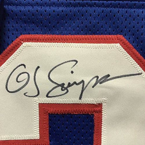 Autographed/Signed OJ O.J. Simpson Buffalo Blue Football Jersey JSA COA - 757 Sports Collectibles