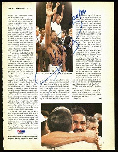 Alexis Arguello Authentic Signed Boxing Magazine Page Photo PSA/DNA #AB81634 - 757 Sports Collectibles