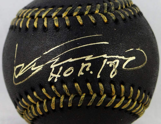 Vladimir Guerrero Autographed Rawlings OML Black Baseball w/HOF 18 - JSA W Auth - 757 Sports Collectibles