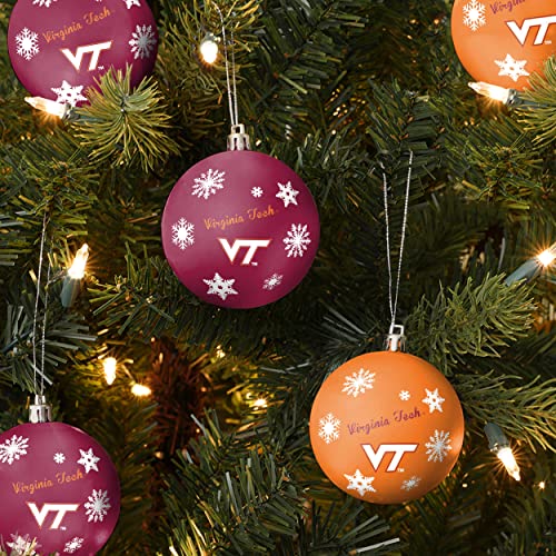 FOCO Virginia Tech Hokies NCAA 5 Pack Shatterproof Ball Ornament Set - 757 Sports Collectibles