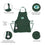 Team Sports America NFL Green Bay Packers Ultimate Grilling Apron Durable Cotton with Beverage Opener and Multi Tool For Football Fans Fathers Day and More - 757 Sports Collectibles