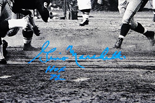 Gino Marchetti Autographed 16x20 BW Blocking Pass Photo- JSA W Authenticated - 757 Sports Collectibles