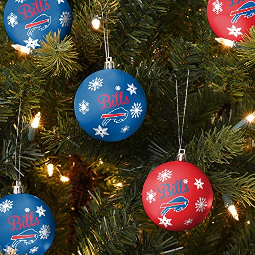FOCO Buffalo Bills NFL 5 Pack Shatterproof Ball Ornament Set - 757 Sports Collectibles