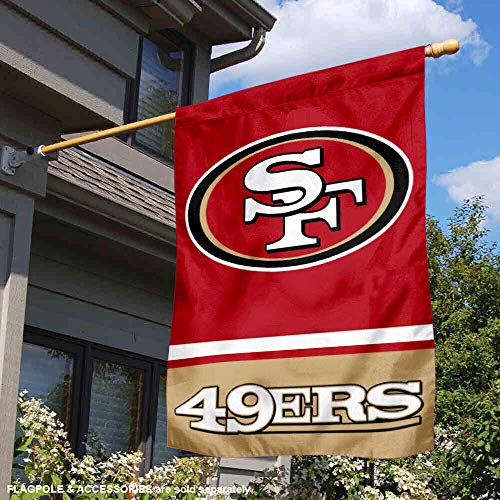 WinCraft San Francisco 49ers Two Sided House Flag - 757 Sports Collectibles