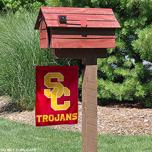 College Flags & Banners Co. USC Trojans SC Logo Garden Flag - 757 Sports Collectibles