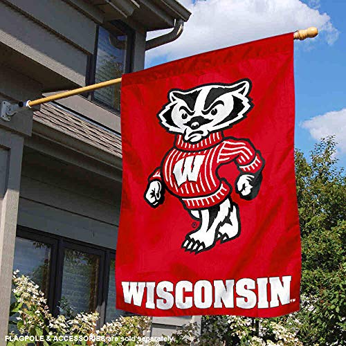 Wisconsin Badgers House Flag Banner - 757 Sports Collectibles