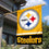 WinCraft Pittsburgh Steelers Gold Two Sided House Flag - 757 Sports Collectibles