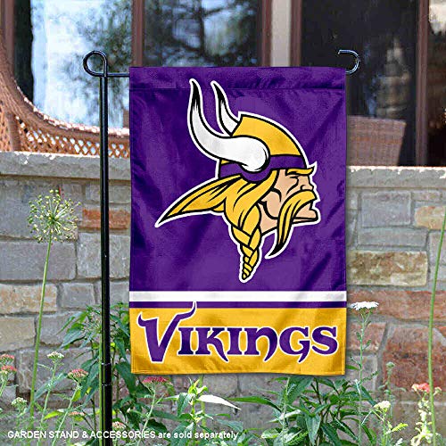 WinCraft Minnesota Vikings Double Sided Garden Flag - 757 Sports Collectibles