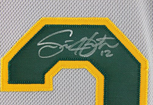 Athletics Scott Hairston Signed 2009 Game Used Majestic Jersey PSA/DNA #Y92710 - 757 Sports Collectibles