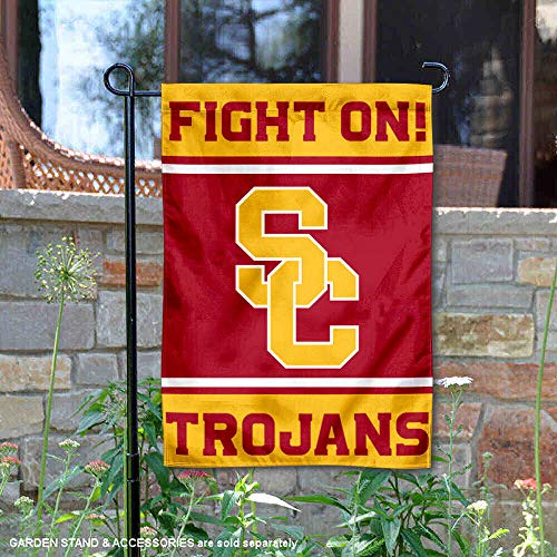 College Flags & Banners Co. USC Trojans Fight On Garden Flag - 757 Sports Collectibles