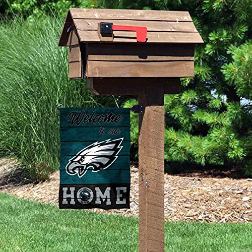 WinCraft Philadelphia Eagles Welcome Home Decorative Garden Flag Double Sided Banner - 757 Sports Collectibles