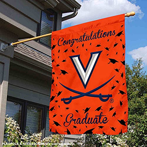 Virginia Cavaliers Graduation Gift Banner Flag - 757 Sports Collectibles