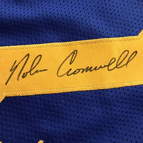 Framed Autographed/Signed Nolan Cromwell 33x42 Los Angeles LA Rams Blue Football Jersey JSA COA - 757 Sports Collectibles