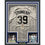 Framed Autographed/Signed Darryl Strawberry 33x42 New York Pinstripe Baseball Jersey JSA COA