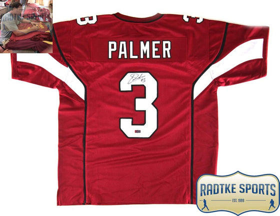 Carson Palmer Autographed/Signed Arizona Red Custom Football Jersey - 757 Sports Collectibles