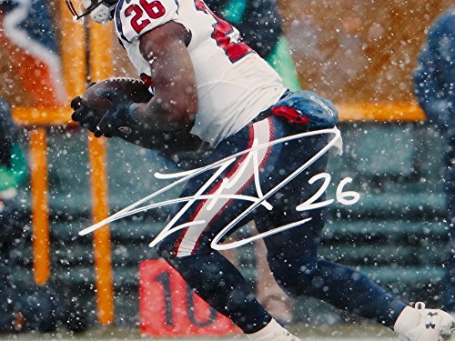 Lamar Miller Autographed Houston Texans 8x10 Running In Snow Photo- JSA W Auth - 757 Sports Collectibles