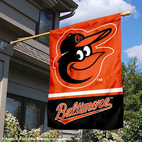 WinCraft Baltimore Orioles Two Sided House Flag - 757 Sports Collectibles