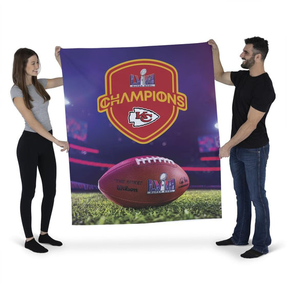 Northwest NFL Kansas City Chiefs Super Bowl LVIII Champions Wall Hanging Tapestry, 34" x 40", Elite Champs - 757 Sports Collectibles
