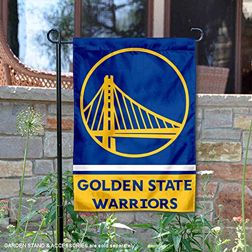 WinCraft Golden State Warriors Double Sided Garden Flag - 757 Sports Collectibles