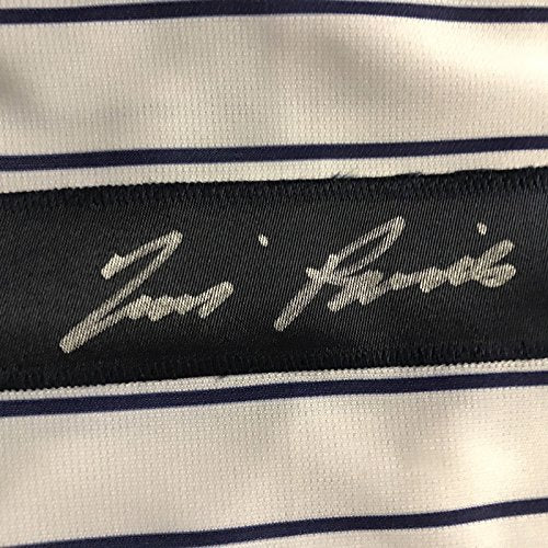 Autographed/Signed Tim Raines New York Pinstripe Baseball Jersey JSA COA - 757 Sports Collectibles