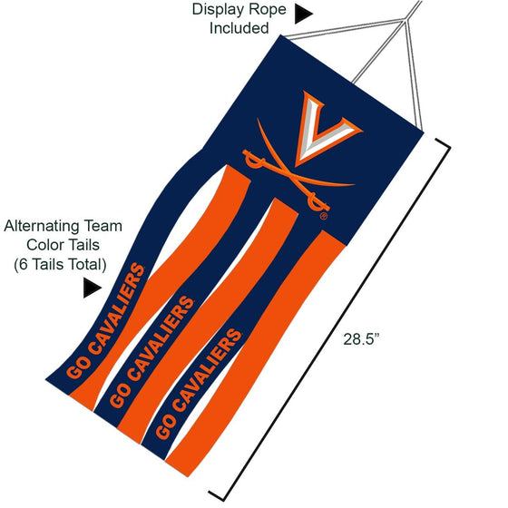 College Flags & Banners Co. Virginia Cavaliers Windsock - 757 Sports Collectibles