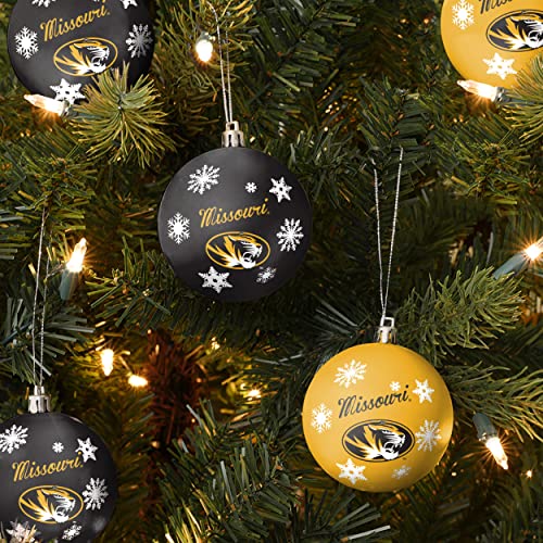 FOCO Missouri Tigers NCAA 5 Pack Shatterproof Ball Ornament Set - 757 Sports Collectibles