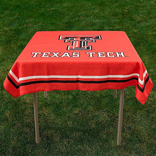 College Flags & Banners Co. Texas Tech Red Raiders Logo Tablecloth or Table Overlay - 757 Sports Collectibles