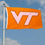 Virginia Tech Hokies Embroidered and Stitched Nylon Flag - 757 Sports Collectibles