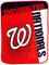 MLB Washington Nationals "Strike" Raschel Throw Blanket, 60" x 80" - 757 Sports Collectibles