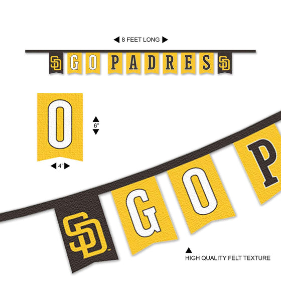 San Diego Padres Banner String Pennant Flags - 757 Sports Collectibles