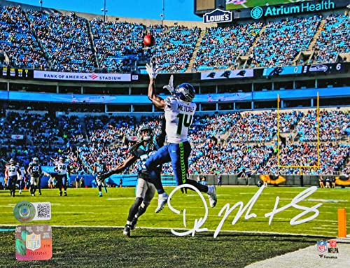 DK Metcalf Autographed Seattle Seahawks 8x10 TD FP Photo-Beckett W Hologram - 757 Sports Collectibles