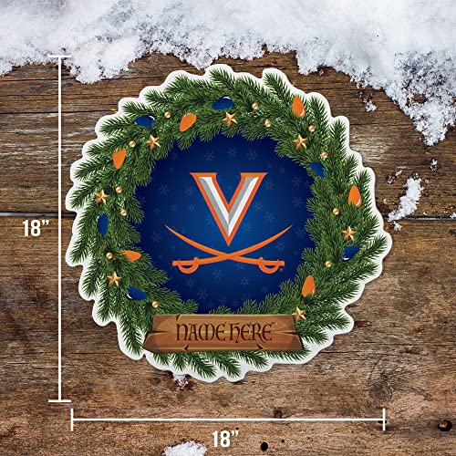 Rico Industries NCAA Virginia Cavaliers Personalized Pennant - Home and Living Room Décor - Soft Felt EZ to Hang - 757 Sports Collectibles