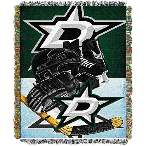 NHL Dallas Stars "Homefield Ice Advantage" Woven Tapestry Throw Blanket, 48" x 60" - 757 Sports Collectibles