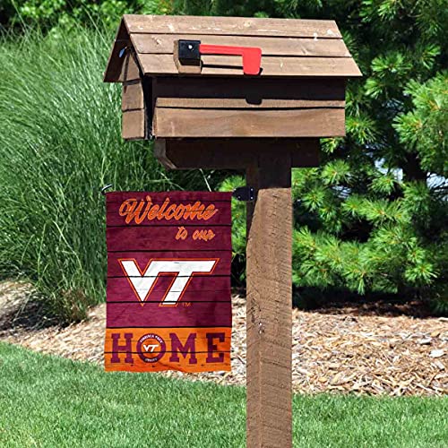 Virginia Tech Hokies Welcome To Our Home Double Sided Garden Yard Flag - 757 Sports Collectibles