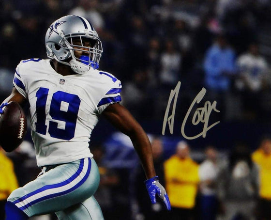 Amari Cooper Autographed Dallas Cowboys 16x20 Looking Backward PF Photo- JSA W Auth Black - 757 Sports Collectibles