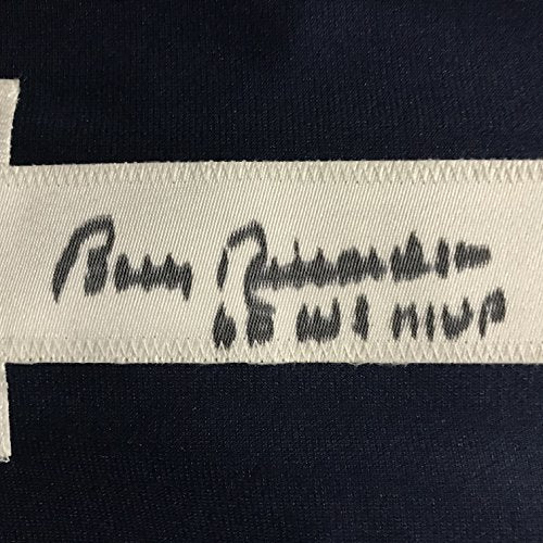 Autographed/Signed Bobby Richardson"60 WS MVP" New York Blue Baseball Jersey JSA COA - 757 Sports Collectibles