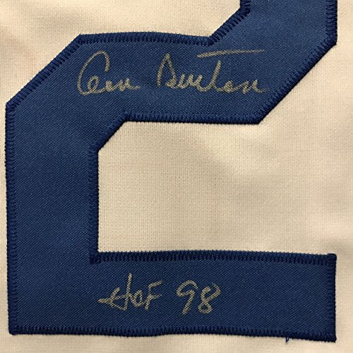 Autographed/Signed Don Sutton"HOF 98" Los Angeles LA White Baseball Jersey JSA COA - 757 Sports Collectibles