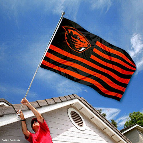 College Flags & Banners Co. Oregon State Beavers Stars and Stripes Nation Flag - 757 Sports Collectibles