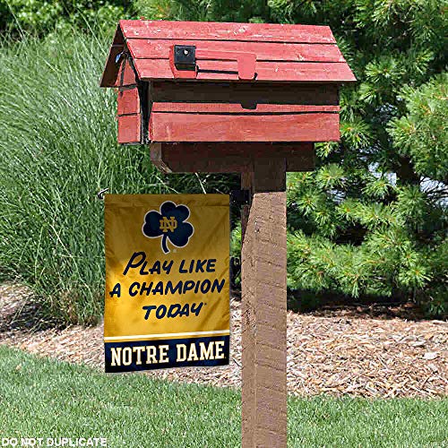 WinCraft Notre Dame Play Like A Champion Garden Flag - 757 Sports Collectibles