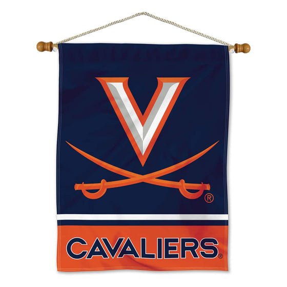 Virginia Cavaliers Banner with Hanging Pole - 757 Sports Collectibles