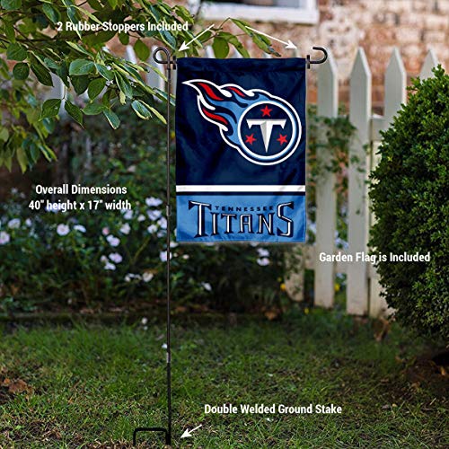 WinCraft Tennessee Titans Garden Flag with Stand Holder - 757 Sports Collectibles