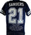 Deion Sanders Autographed Blue/Grey Pro STAT Style Jersey-Beckett W Hologram Black - 757 Sports Collectibles