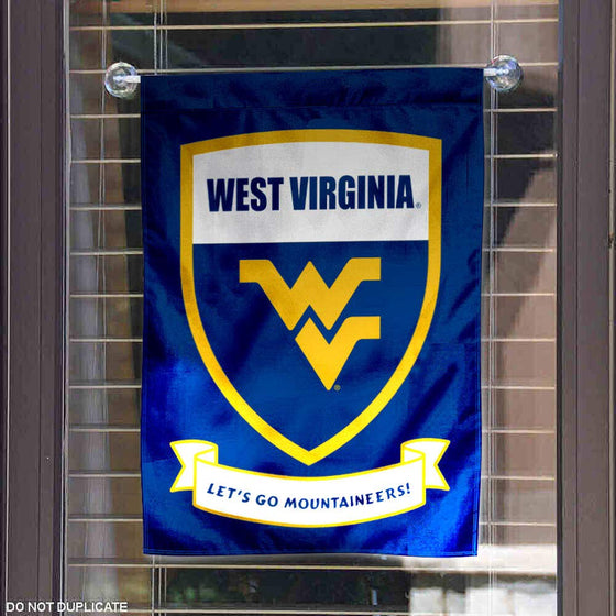 West Virginia Mountaineers Shield Garden Flag - 757 Sports Collectibles