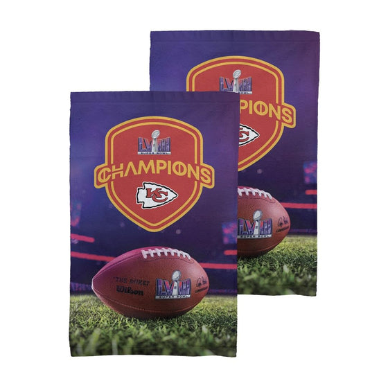 Northwest NFL Kansas City Chiefs Super Bowl LVIII Champions Fan Towel 2-Pack, 16" x 25", Elite Champs - 757 Sports Collectibles