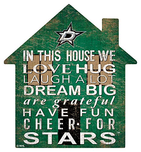 Fan Creations NHL Dallas Stars Unisex Stars House Sign, Team Color, 12 inch - 757 Sports Collectibles