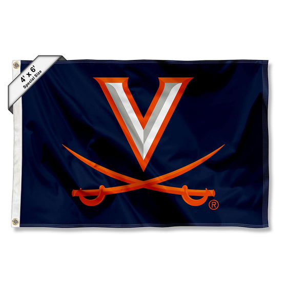 Virginia Cavaliers 4 ft x 6 ft Flag - 757 Sports Collectibles